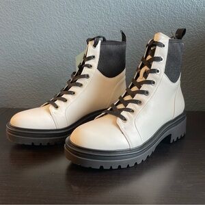 Kenneth Cole Combat Ankle Boots Rhode Lite Lace Up